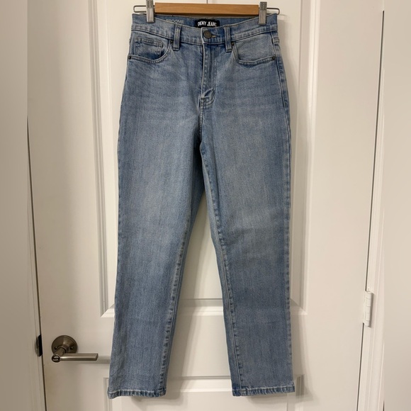 Dkny Denim - DKNY Light Blue Straight Leg Jeans